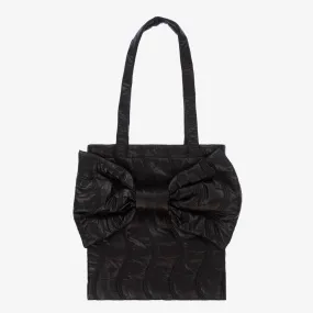 Girls Black Bow Bag (37cm) 