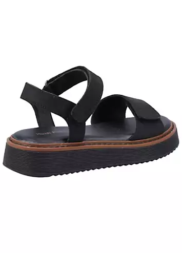 Girls Black Mini Cassie Sandals by Hush Puppies | Look Again