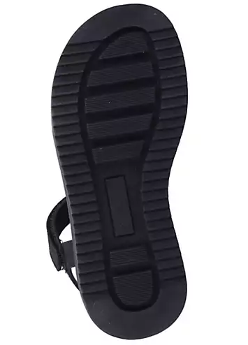 Girls Black Mini Cassie Sandals by Hush Puppies | Look Again