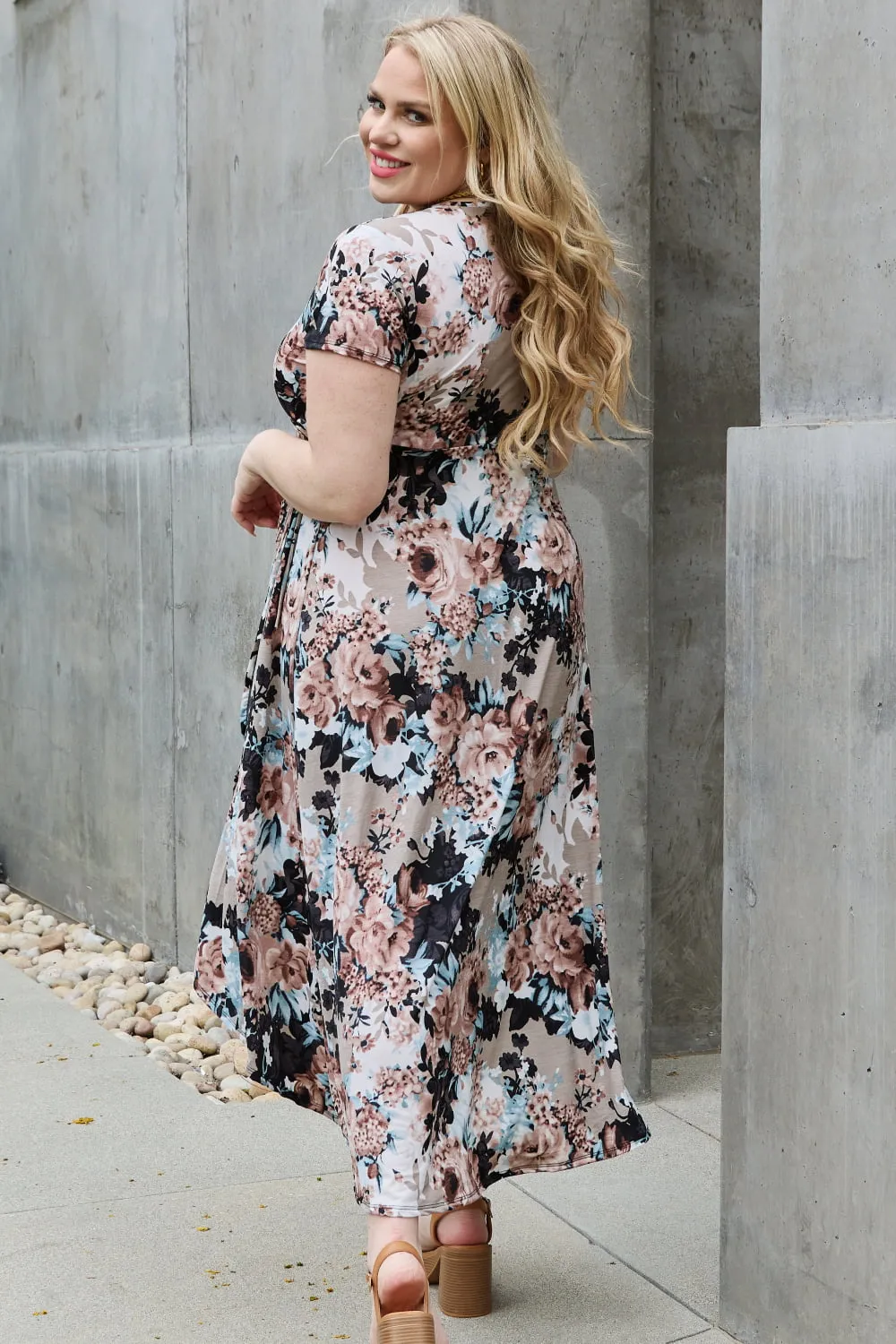 Give Me Roses Floral Maxi Wrap Dress