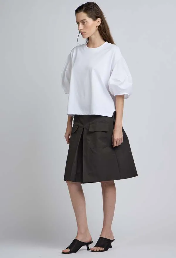 Hae Pleat Skirt - Grey