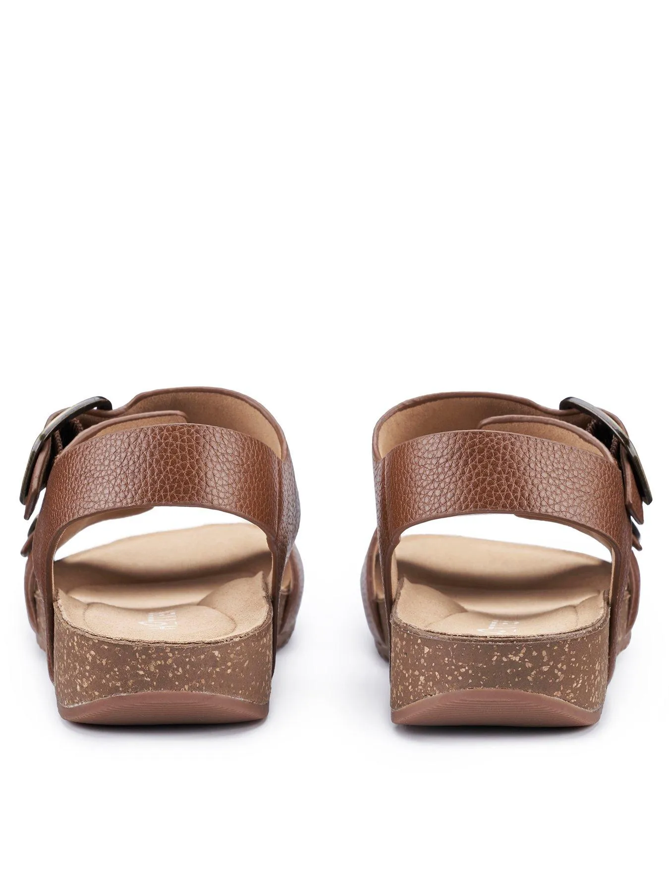 Hotter Sandals Leather Wide Tourist Ii Wide - Rich Tan-le