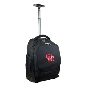 Houston Cougars Black 19'' Premium Wheeled Backpack