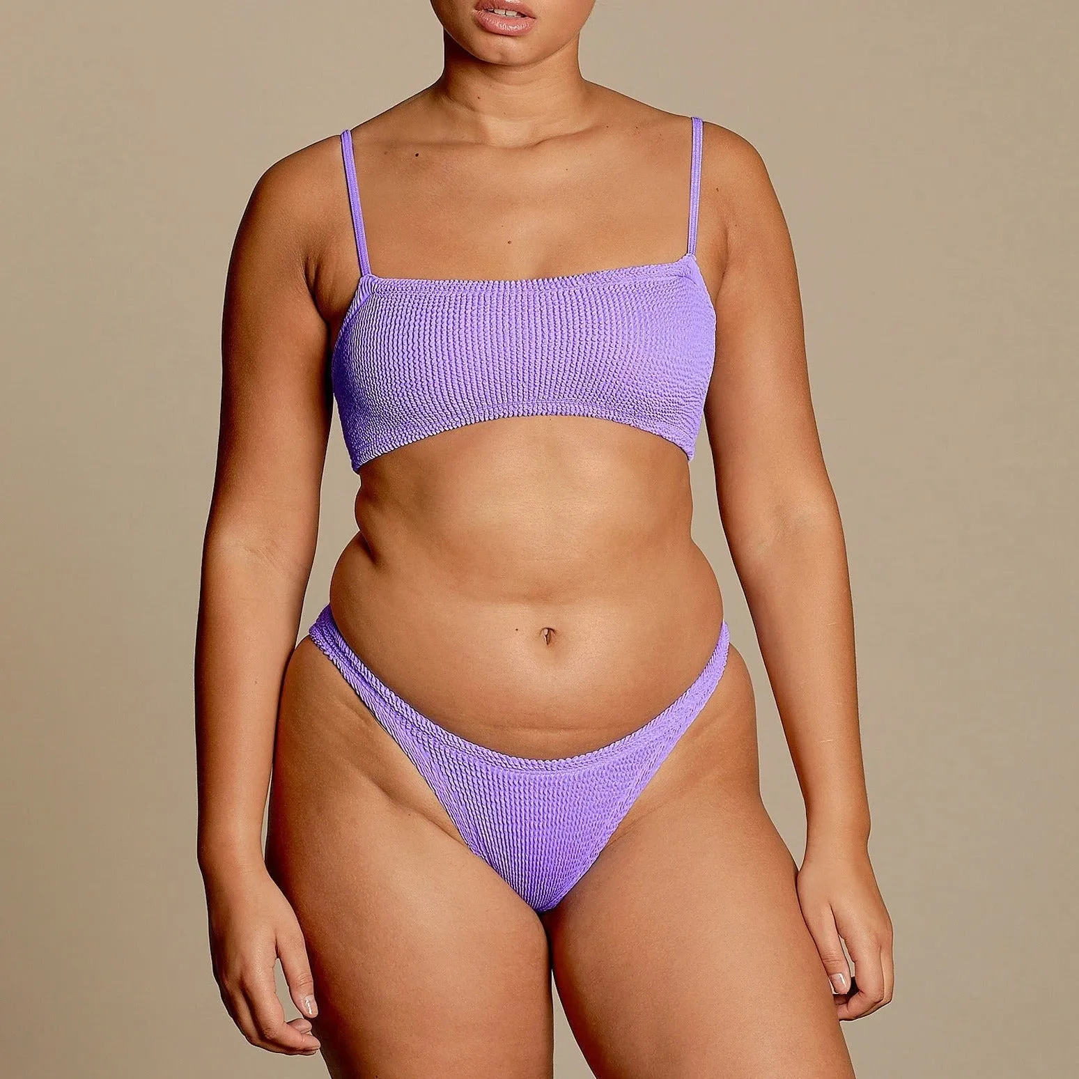 Hunza G: Gigi Straps Bikini Set - Lilac