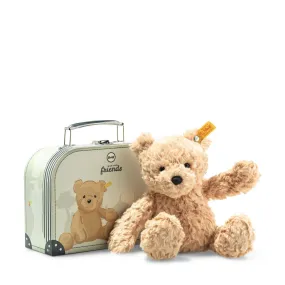 jimmy teddy bear in suitcase