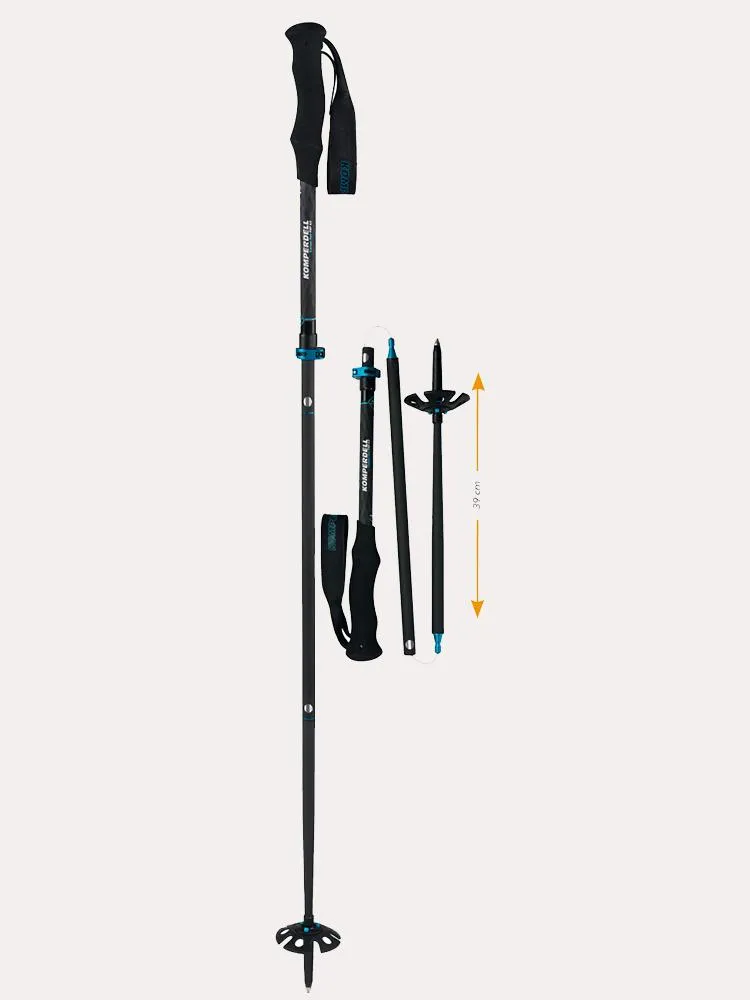     KOMPERDELL  Carbon FXP.4 Touring Foldable Ski Poles 2020    