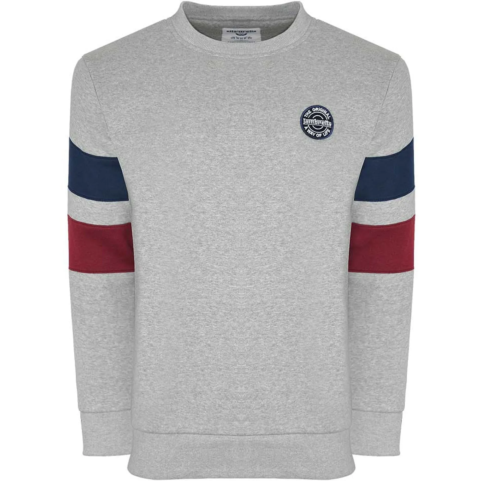 Lambretta Mens Branded Pullover Sweatshirt