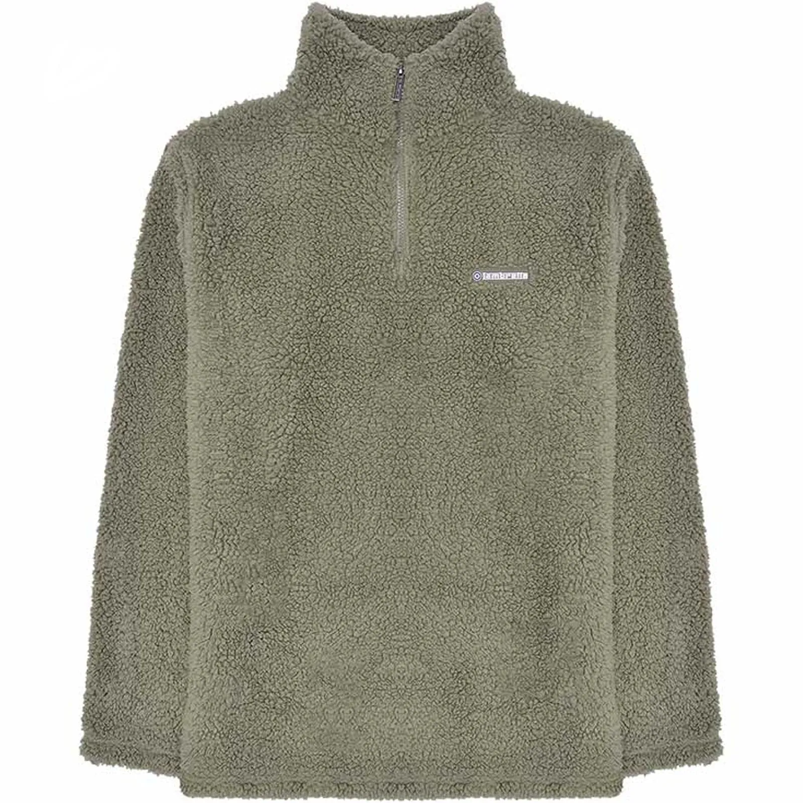 Lambretta Mens Sherpa Quarter Zip Pullover Fleece