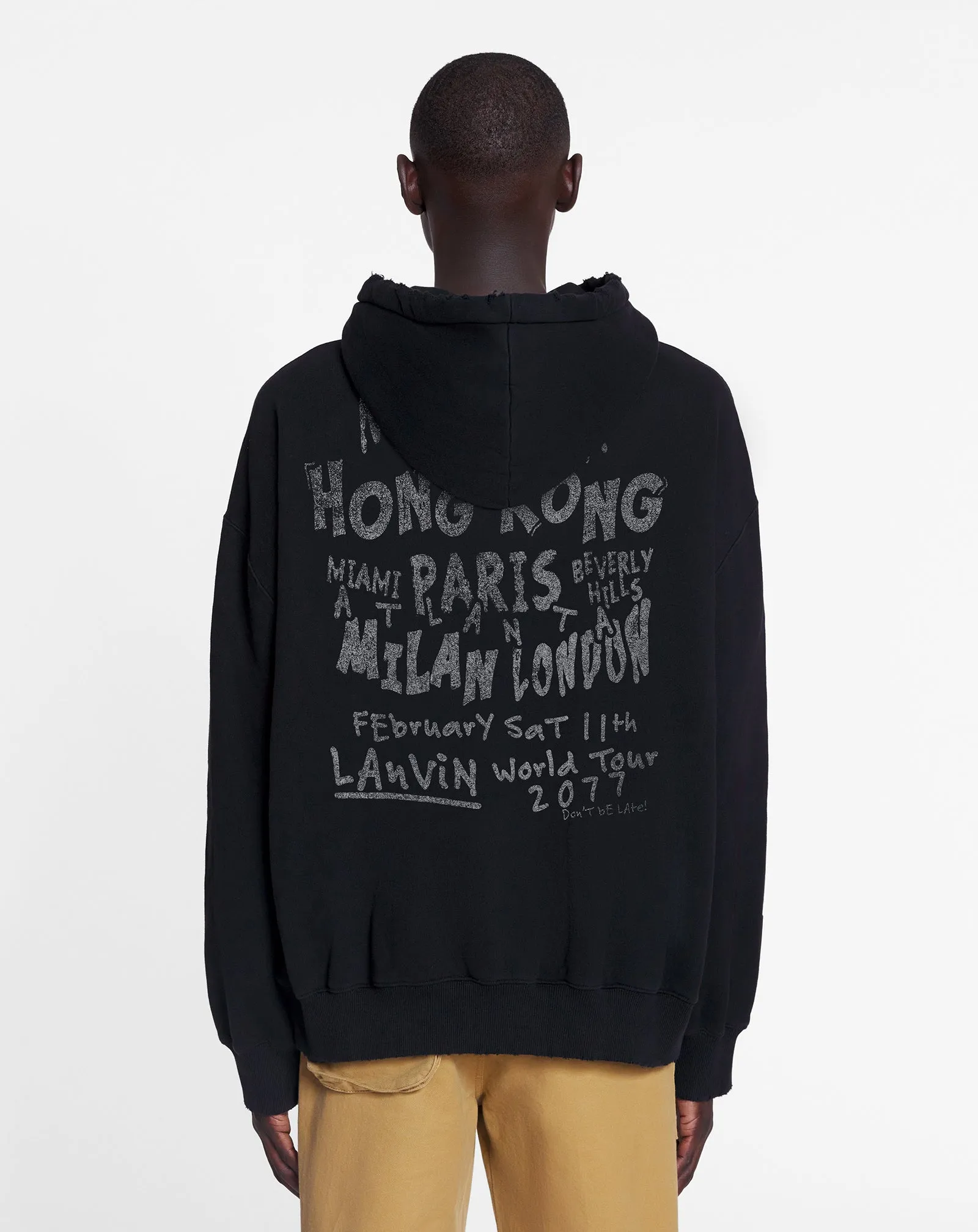 LANVIN X FUTURE UNISEX LOOSE-FIT PRINTED HOODIE