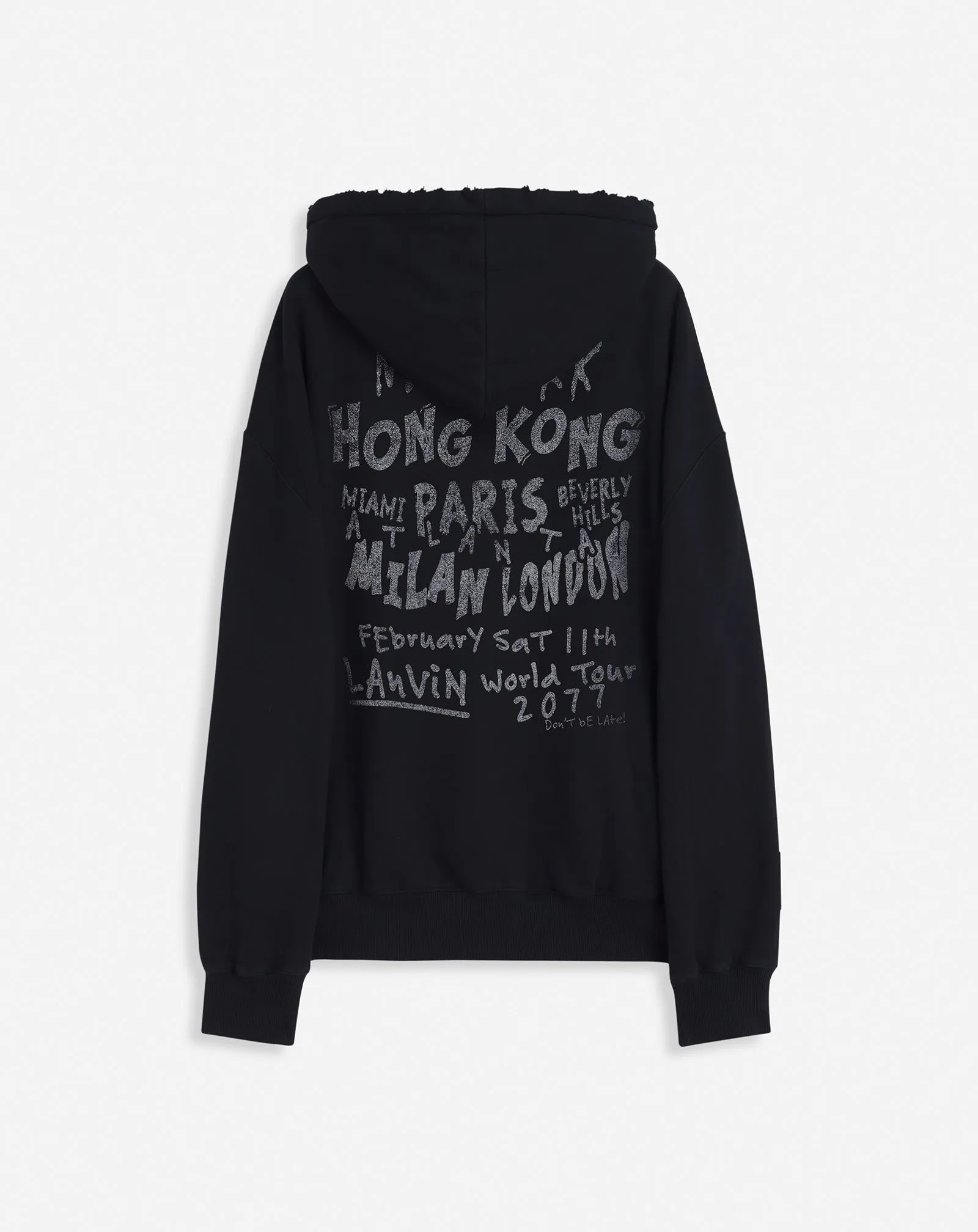 LANVIN X FUTURE UNISEX LOOSE-FIT PRINTED HOODIE