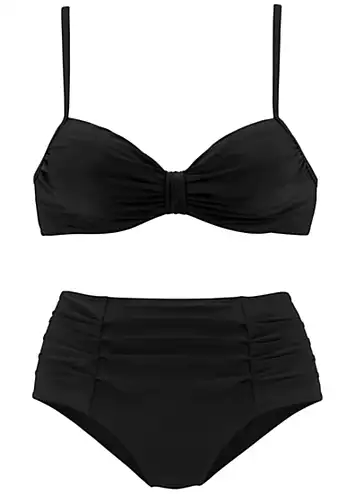 LASCANA Pleated Underwired Bikini Set | Look Again