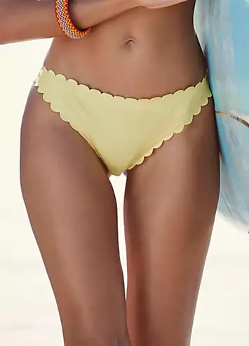 LASCANA Scallop Trim Bikini Bottoms | Look Again