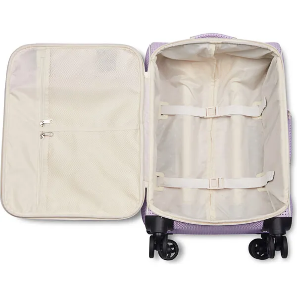 Light + Nine Kids Travel Suitcase 4 Wheel, Faded Lavender