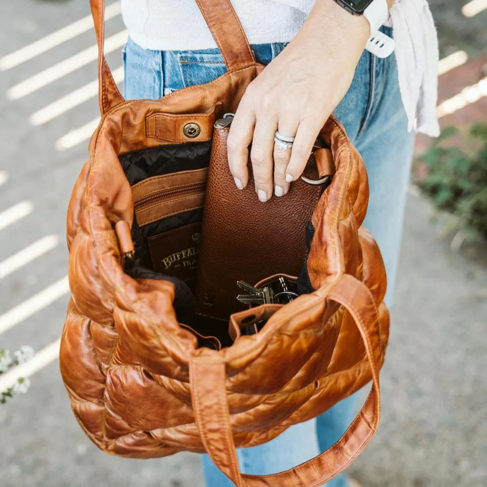 Limited Edition Bridger Leather Tote Large | Vintage Tan