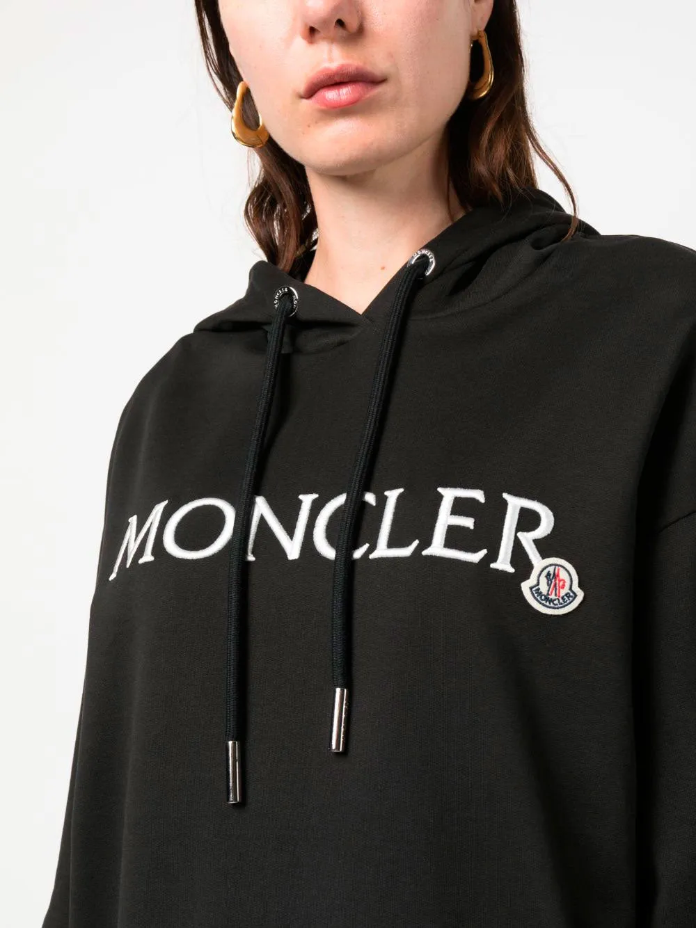 Logo-embroidered hoodie