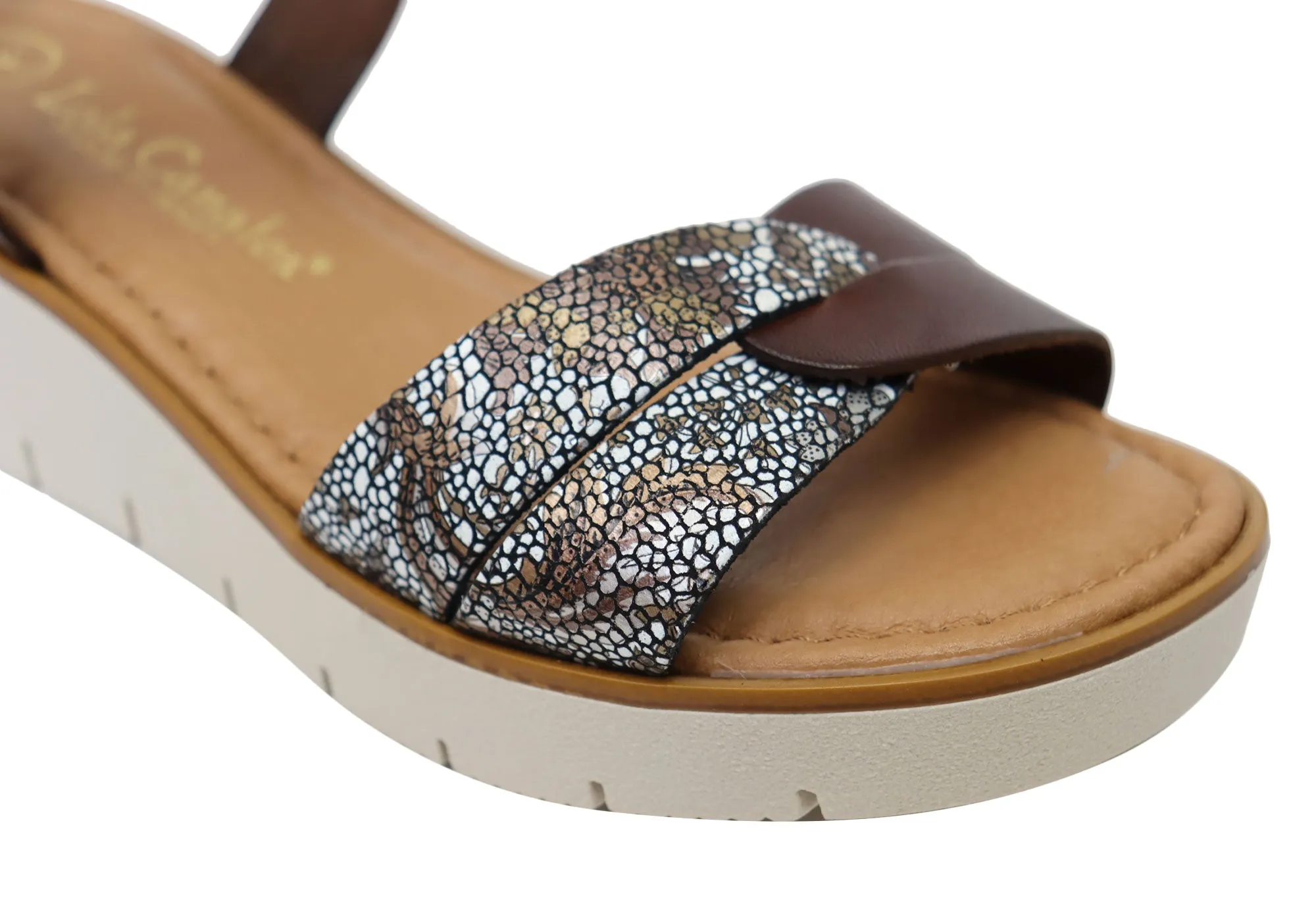 Lola Canales Ellie Womens Comfortable Leather Sandals Made In Spain