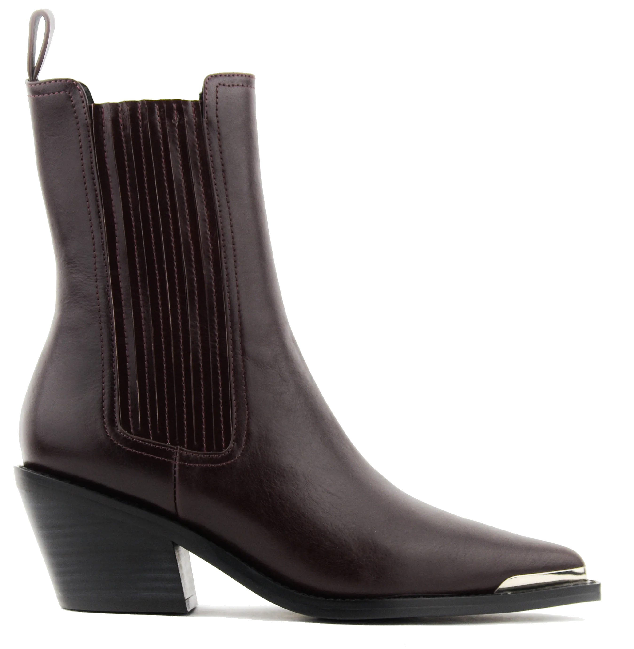 LOLA CRUZ  LOLA CRUZ AUREL ANKLE BOOT DARK BROWN