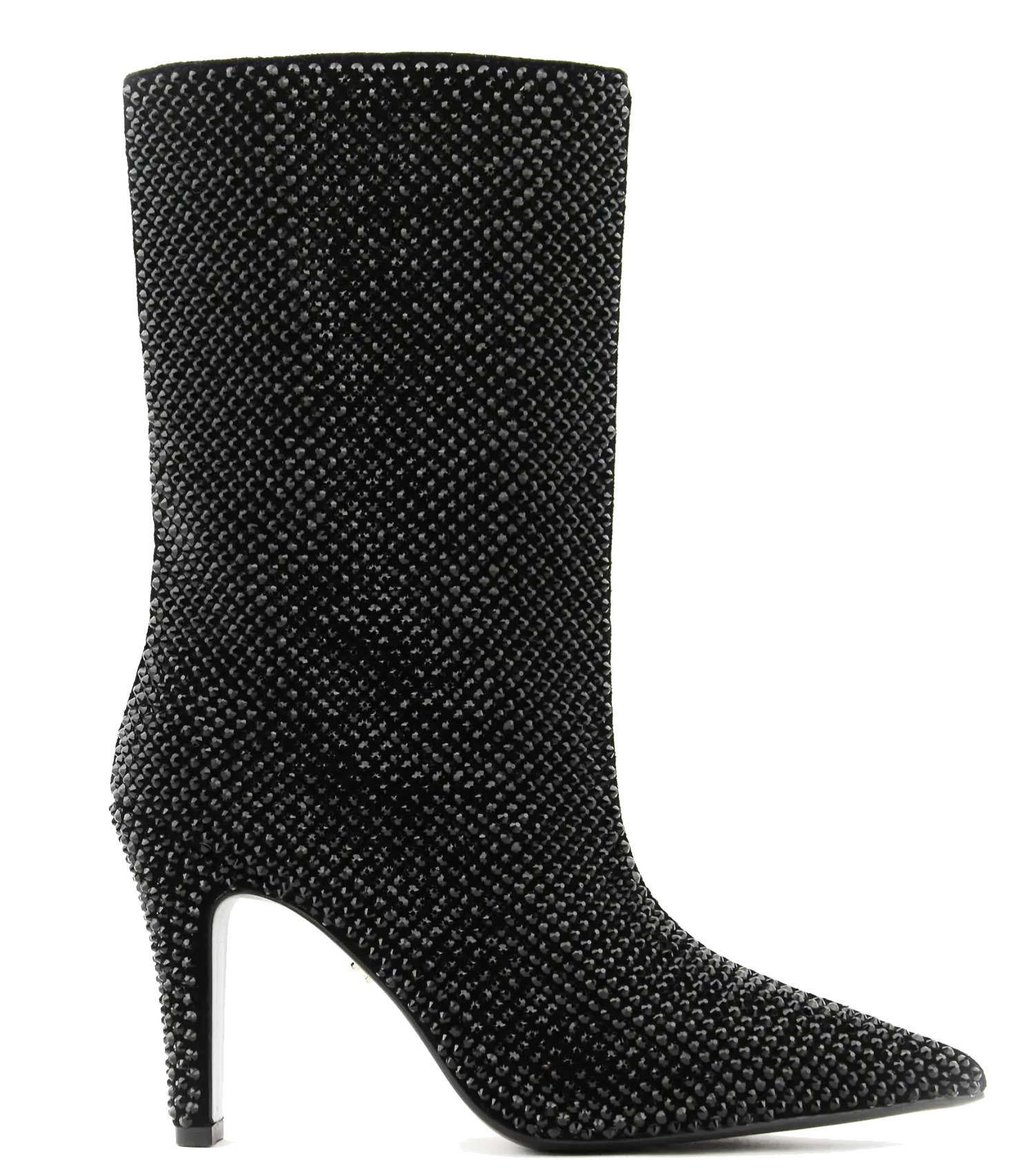 LOLA CRUZ  LOLA CRUZ GLITTER PHOEBE ANKLE-BOOT BLACK