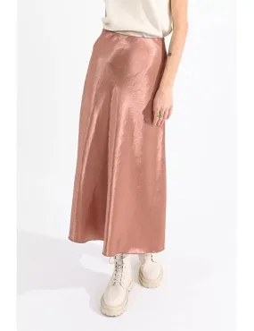 Long Satin Skirt