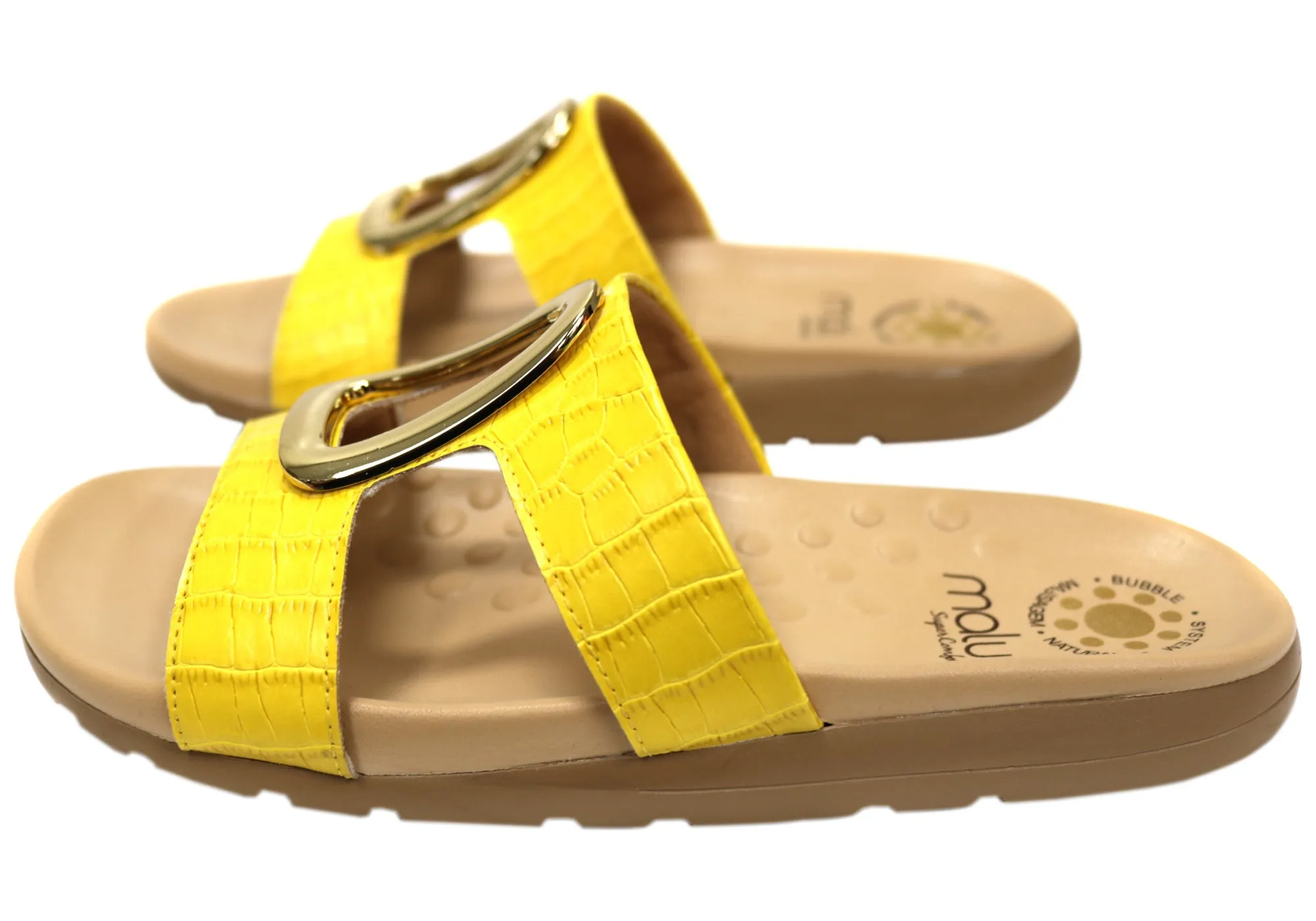 Malu Supercomfort Lenna Womens Comfort Slides Sandals Made In Brazil