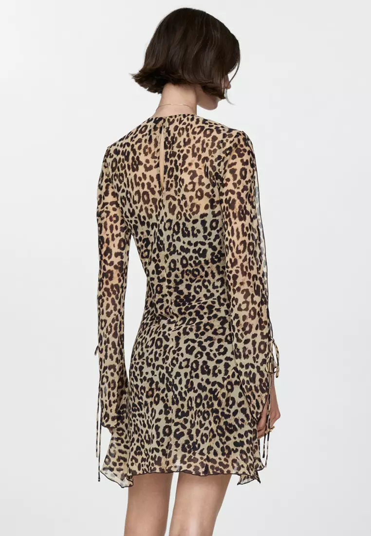 Mango Short Leopard Dress