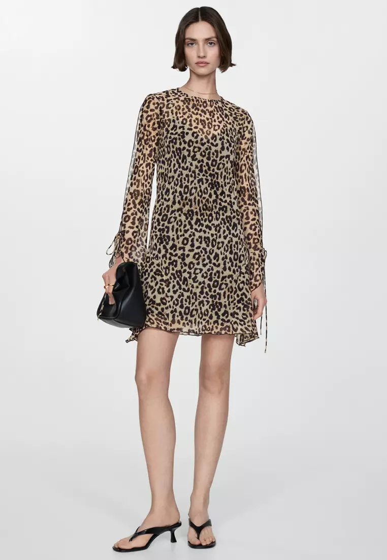 Mango Short Leopard Dress