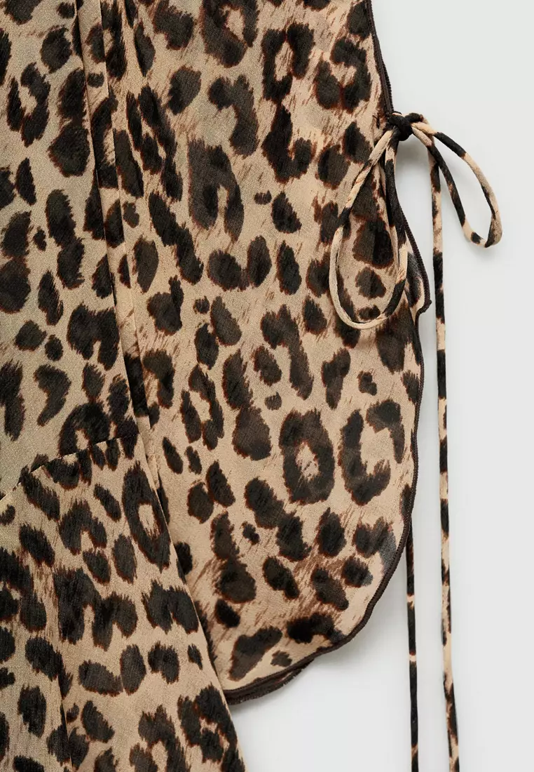 Mango Short Leopard Dress