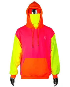 MASK HOODIE MULTI NEON LIGHT