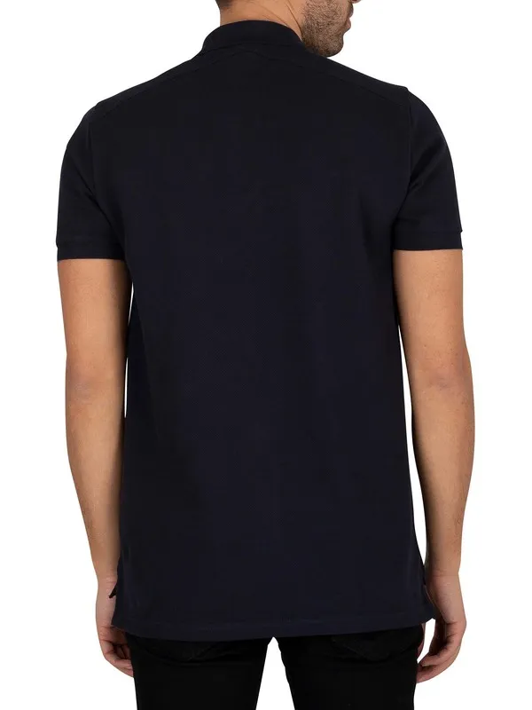 MA.STRUM Pique Polo Shirt - Ink Navy