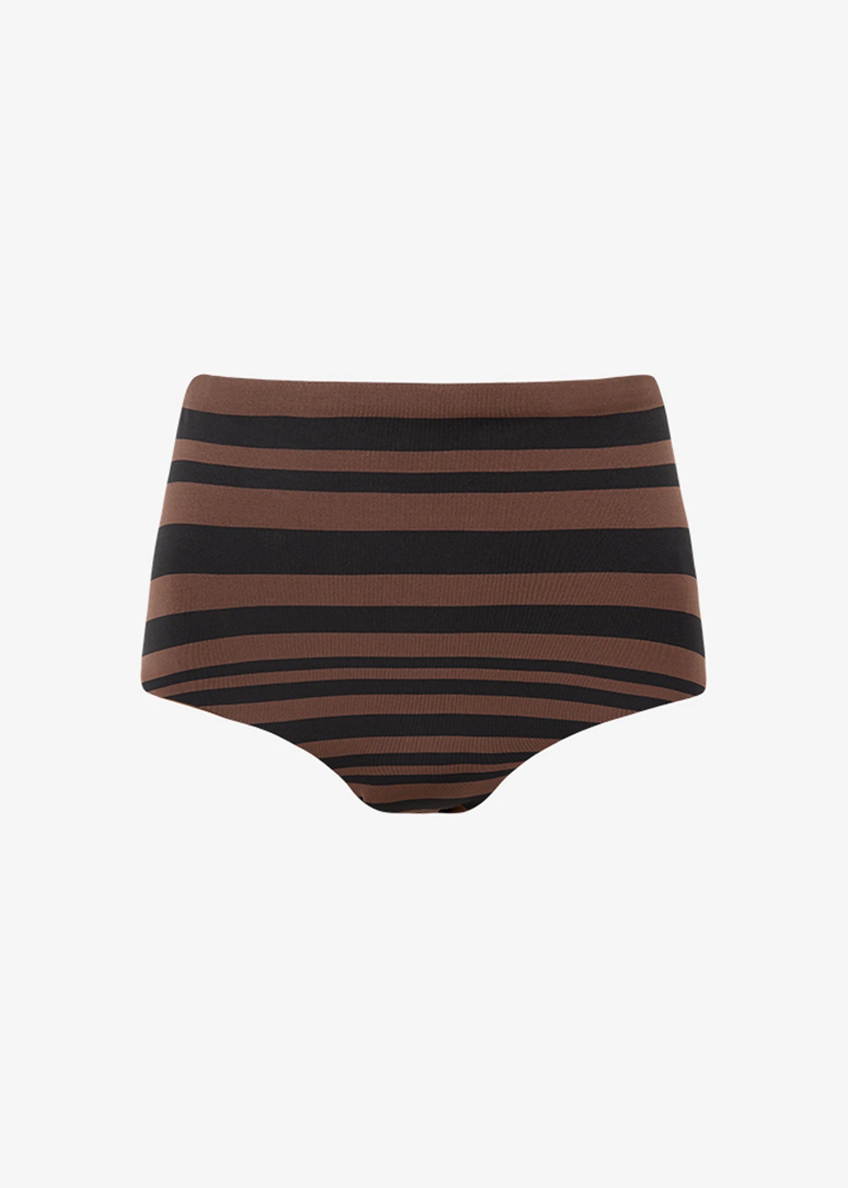 Matteau High Waist Bikini Brief - Nutmeg Stripe