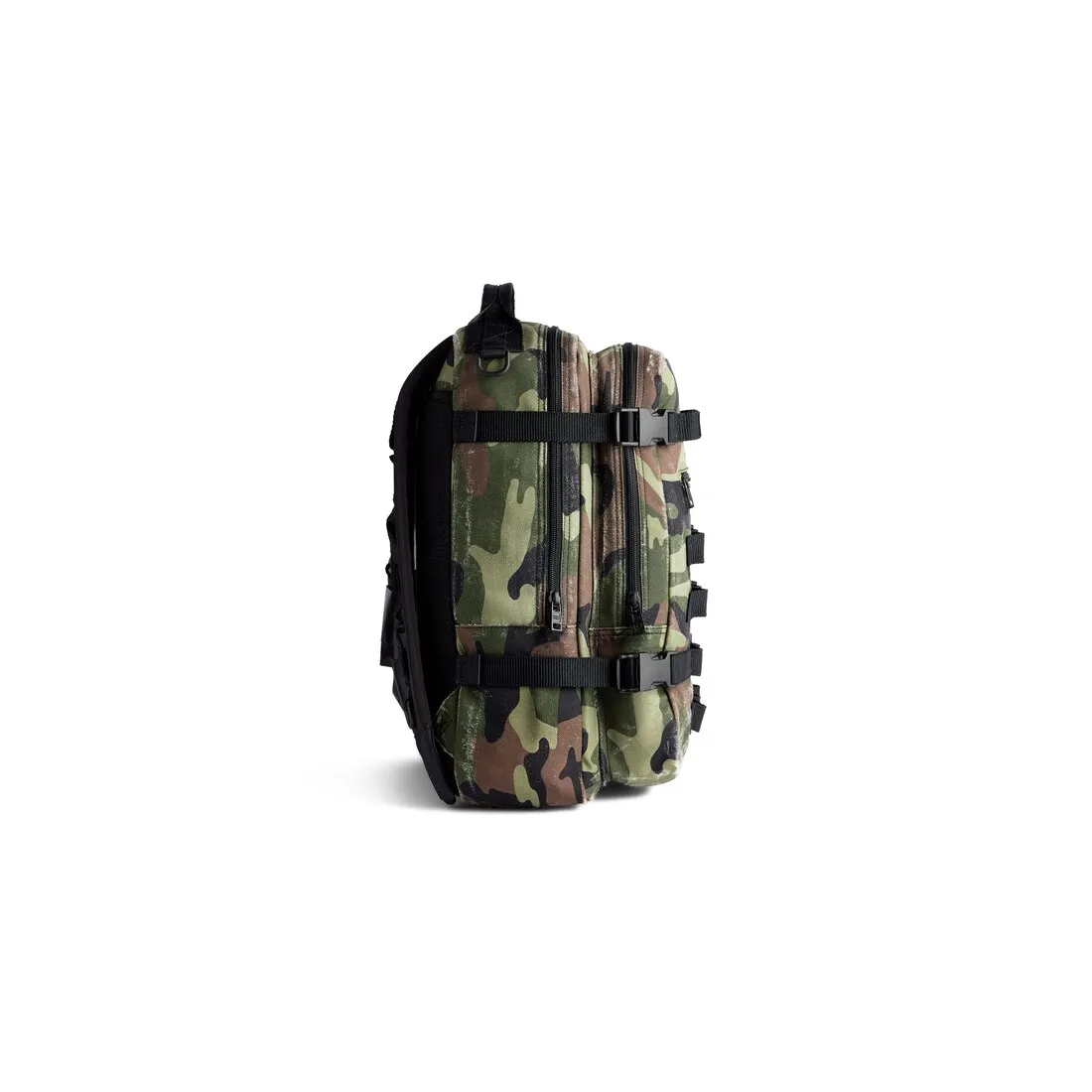      Men's Army Space Small Backpack Camo Print in Dark Green 