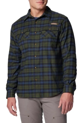 Men's Columbia Roughtail II Stretch Flannel Long Sleeve Button Up Shirt