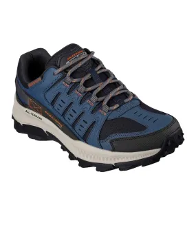 Mens equalizer 5.0 trail solix leather trainers navy/orange Skechers