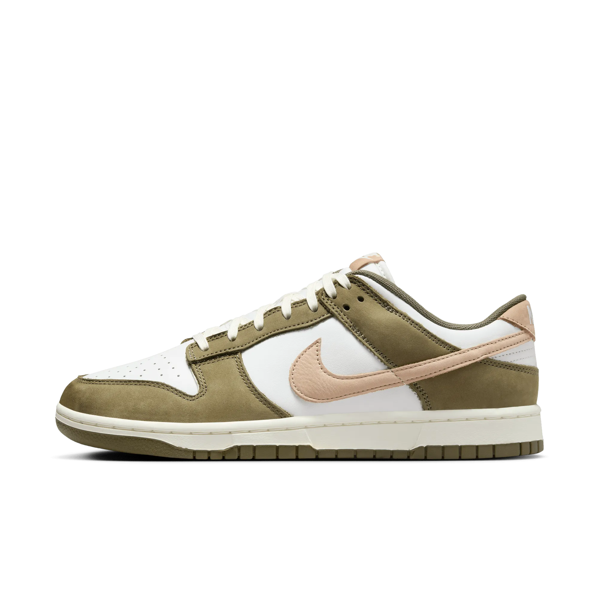 Men's Nike Dunk Low Retro PRM - Medium Olive/Hemp/Summit White/Sail