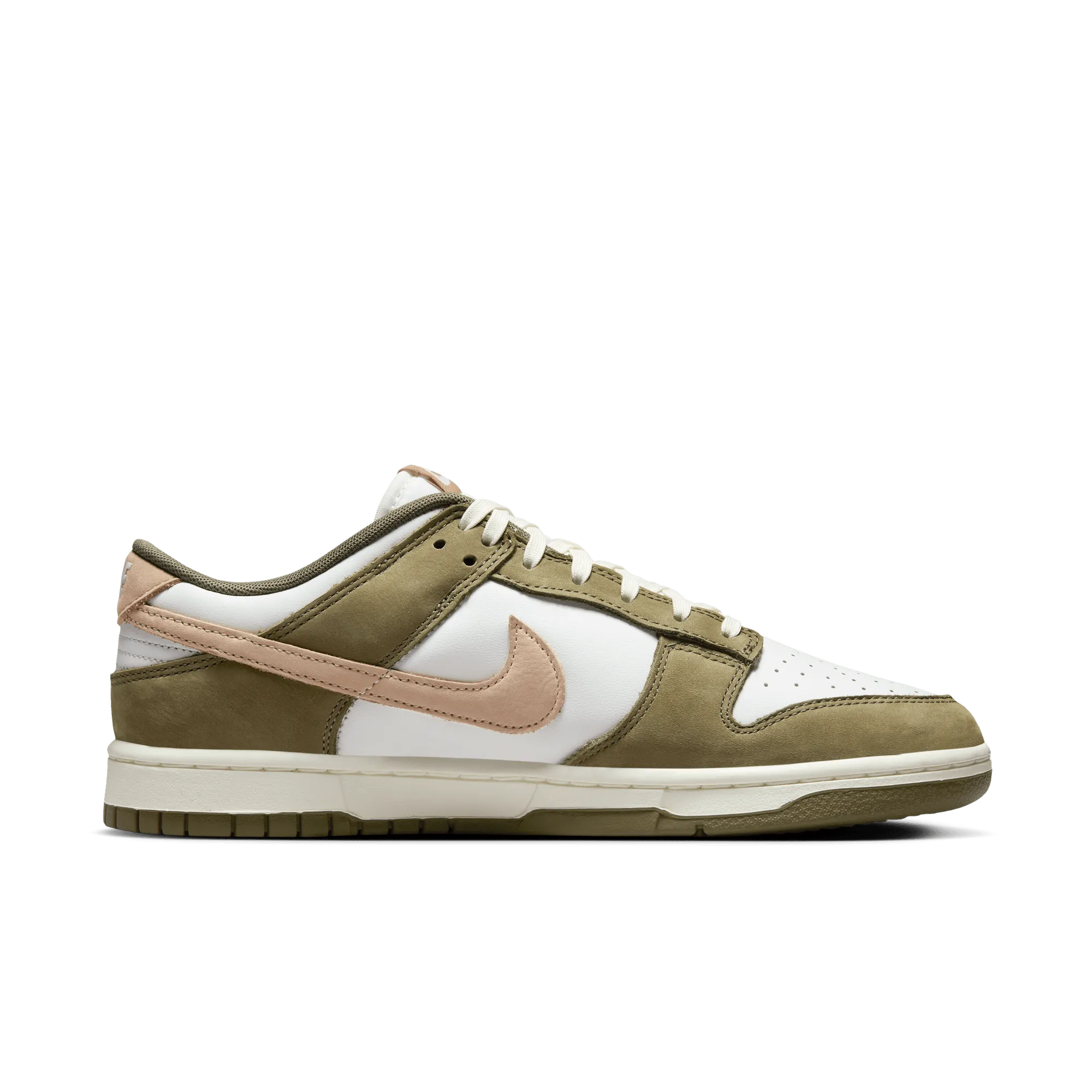 Men's Nike Dunk Low Retro PRM - Medium Olive/Hemp/Summit White/Sail