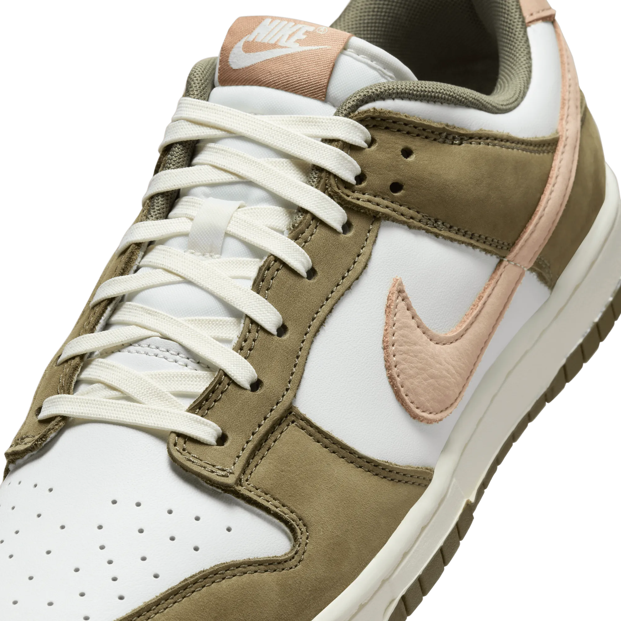 Men's Nike Dunk Low Retro PRM - Medium Olive/Hemp/Summit White/Sail