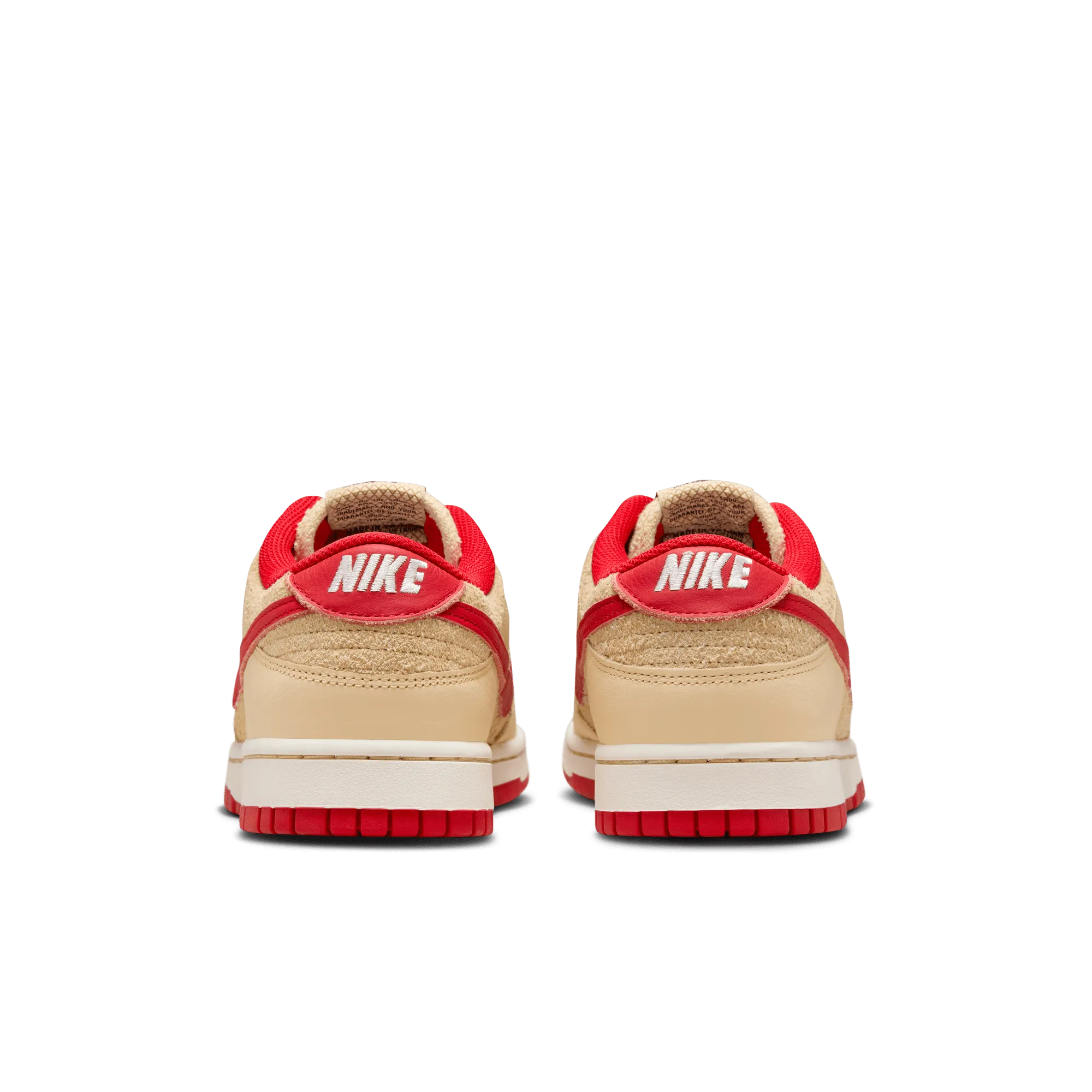 Men's Nike Dunk Low Retro SE Strawberry Waffle - Pale Vanilla/University Red/Sail/Wheat