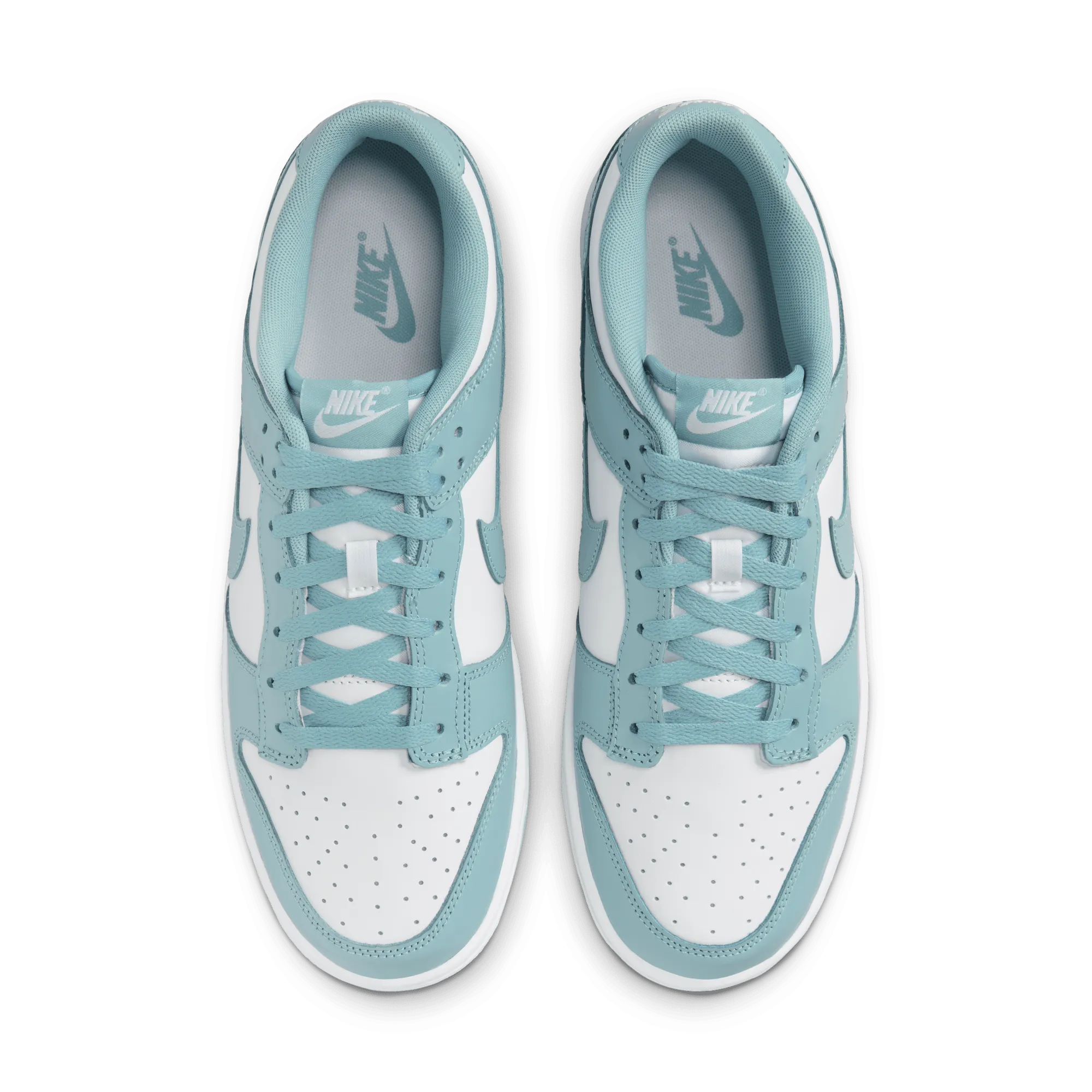 Men's Nike Dunk Low Retro - White/Denim Turquoise