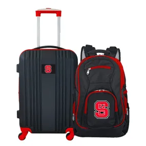 MOJO NC State Wolfpack Black 2-Piece Luggage & Backpack Set