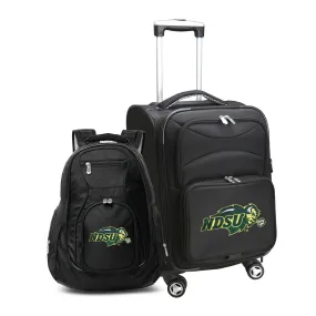 MOJO  NDSU Bison Black Softside Carry-On & Backpack Set