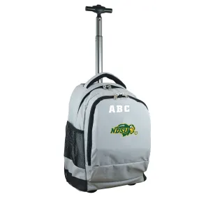 MOJO NDSU Bison Gray 19'' Personalized Premium Wheeled Backpack