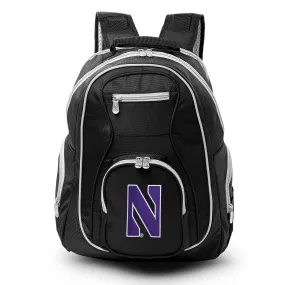 MOJO Northwestern Wildcats Black Trim Color Laptop Backpack