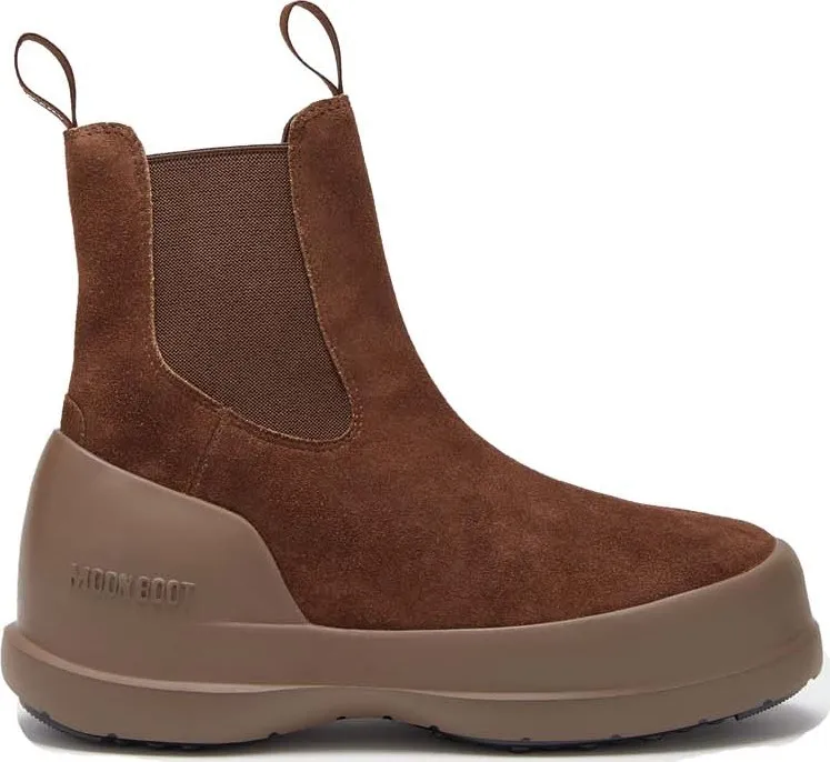 Moon Boot Women's Luna Chelsea Suede Brown | Buy Moon Boot Women's Luna Chelsea Suede Brown here | Outnorth