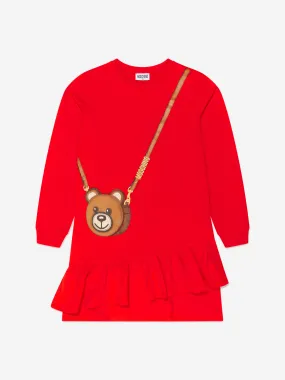 Moschino Girls Bear Bag Print Dress