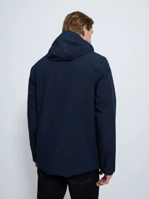 Navy Lightweight Zip Up Waterproof Jacket | Men | George at ASDA