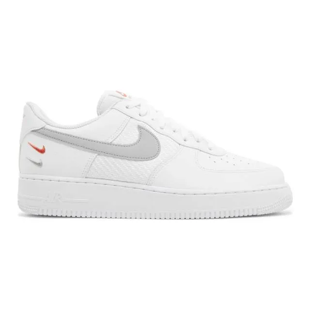 Nike air force 1 '07 (double swoosh white picante/ white/ picante red/ wolf grey) men us 8-13 fd0666