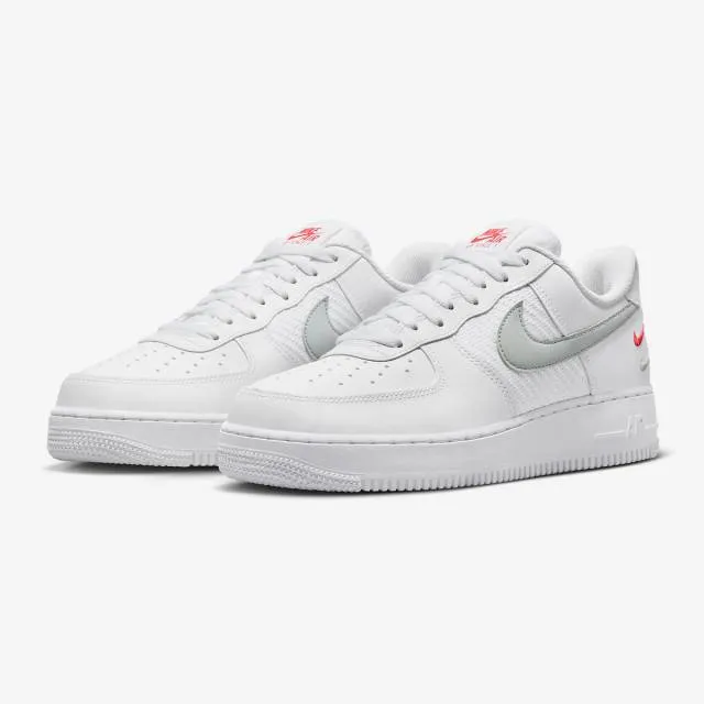 Nike air force 1 '07 (double swoosh white picante/ white/ picante red/ wolf grey) men us 8-13 fd0666