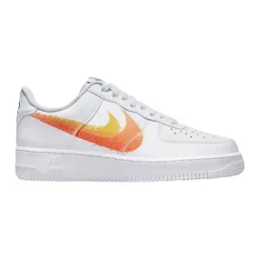 Nike air force 1 '07 (spray paint swoosh safety orange/ white/ university gold/ black/ safety orange