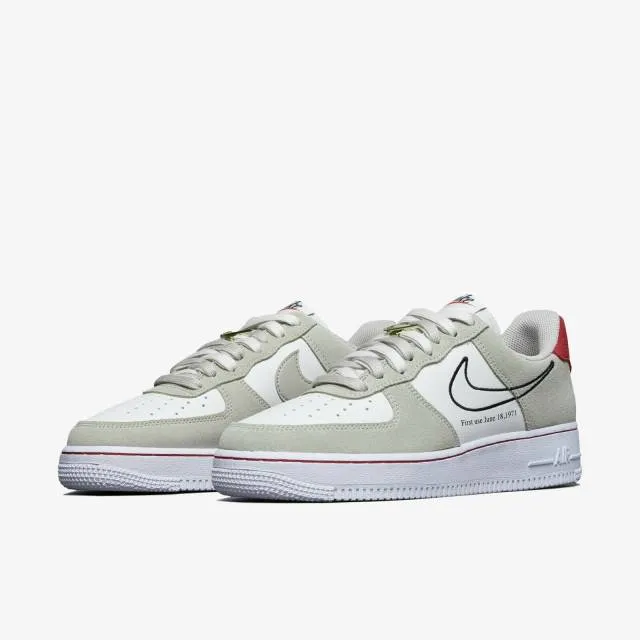 Nike air force 1 low first use light sail red