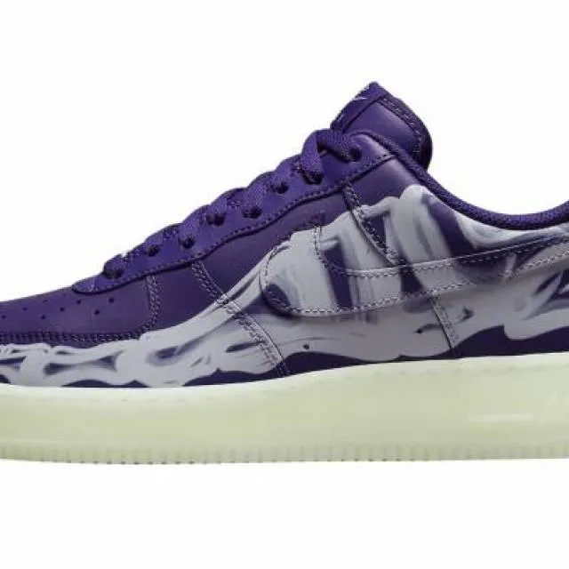 Nike air force 1 low purple skeleton